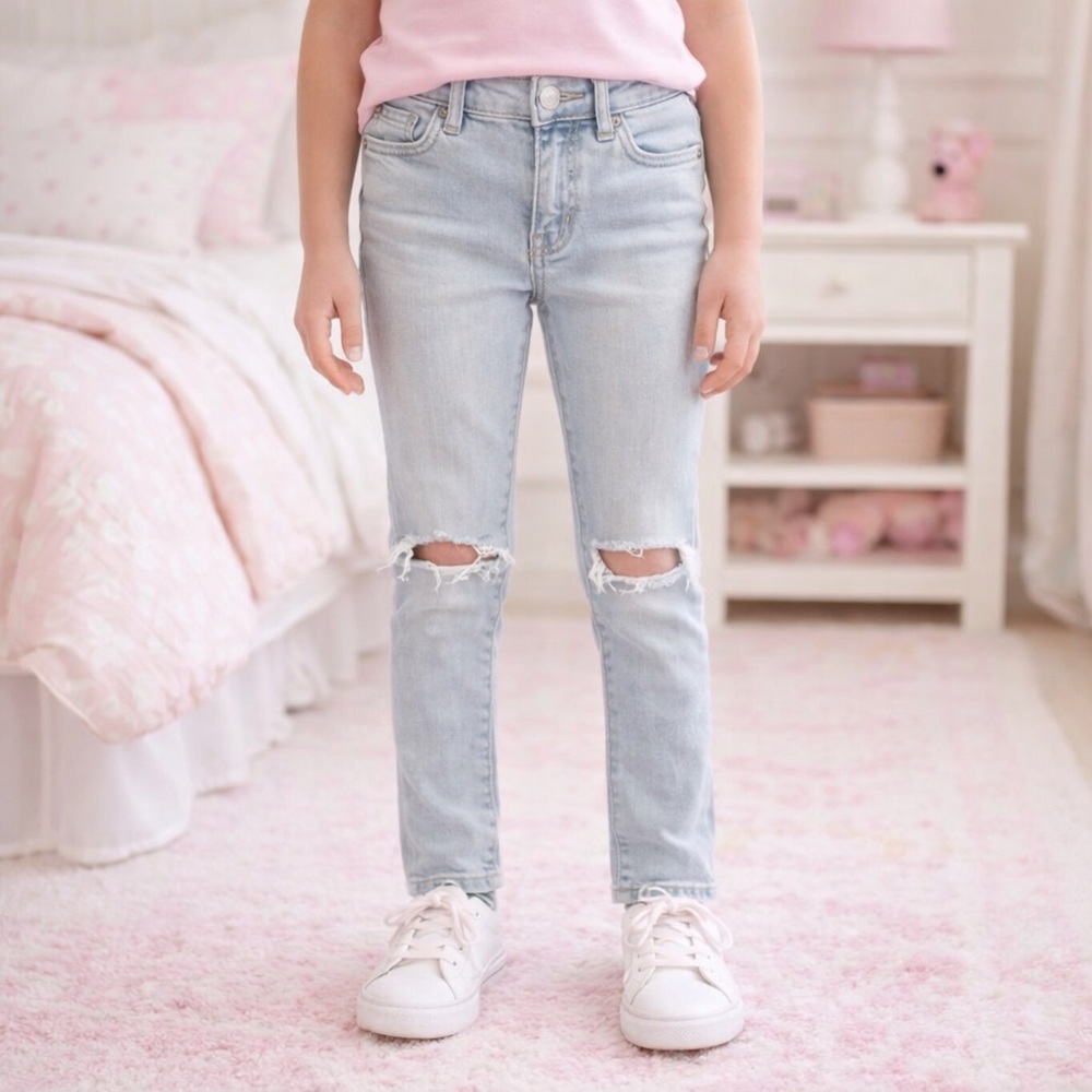 Old Navy Girl’s Light Wash Skinny Jeans
